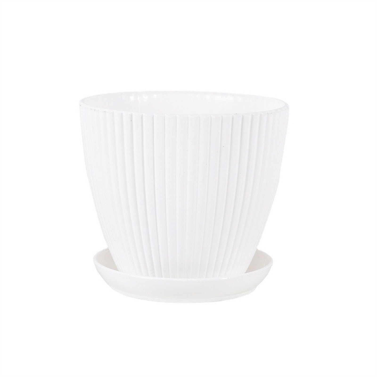 MNUvxzaewf With Tray Indoor And Outdoor Vertical Pattern Nursery Cultivation Plant Succulent(White,L 13x11cm)