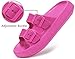 BenSorts Pillow Sandals for Women Bath Shower Shoe Fashion Sandals Pool Room House Slippers EVA Slides for Indoor Outdoor Hot Pink Men Size 5 6 Women Size 7 7.5