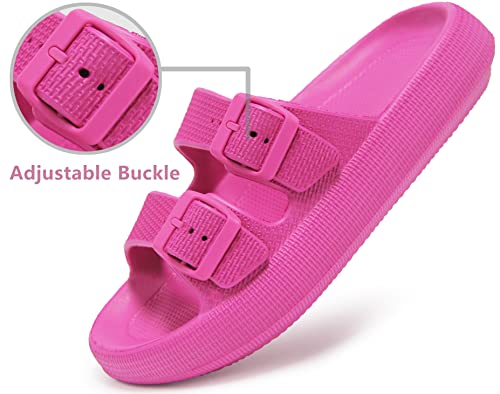 Image of BenSorts Pillow Sandals for Women Men Thick Sole Adjustable Buckles EVA