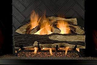 Sure Heat SH24DBRNL-60 Vented Gas Fireplace Logs, 24", Charred Hickory
