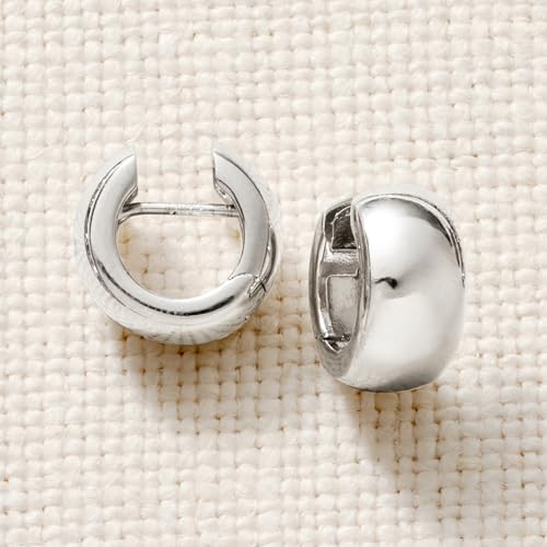 Image of Ross-Simons Italian Sterling Silver Huggie Hoop Earrings