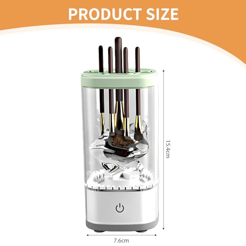 DOOCECIY Upgrade Electric Makeup Brush Cleaner Machine, Fully Automatic 6500rpm Make up Brushes Cleaner Suitable for All Brush - Image 3