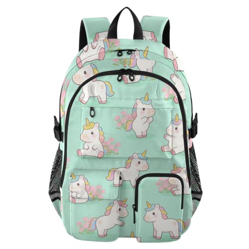 Mochilas de viaje para laptop de 17.5 pulgadas bolsa casual ligera grande verde menta
