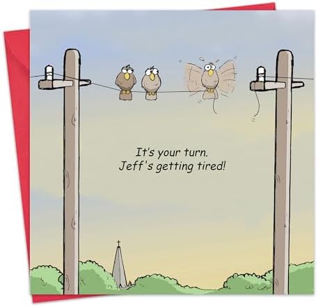 Twizler Funny card per lui con pesca e birra - Biglietti - Happy Birthday card - - Biglietto di