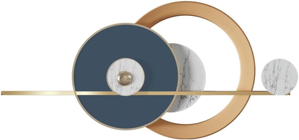 Hallway Horizontal Hanging Three-Dimensional Iron Art Round Wall Decoration in The Living Room