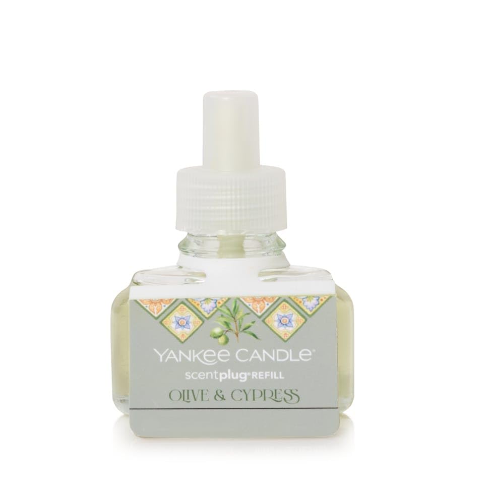 Yankee Candle Scent Plug Refill, Hello Italy Collection, Olive & Cypress (Pack of 6)