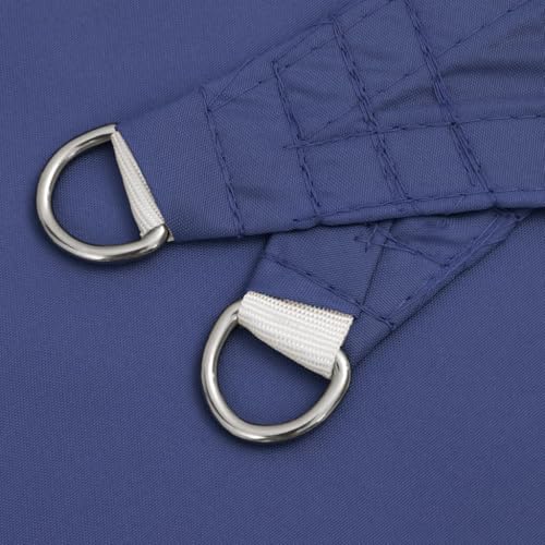 Voile d'ombrage rectangulaire bleu pour protéger la terrasse de la chaleur - 8