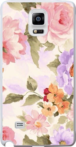 Note 4 Case, Case for Samsung Galaxy Note 4 colorful flower floral pattern