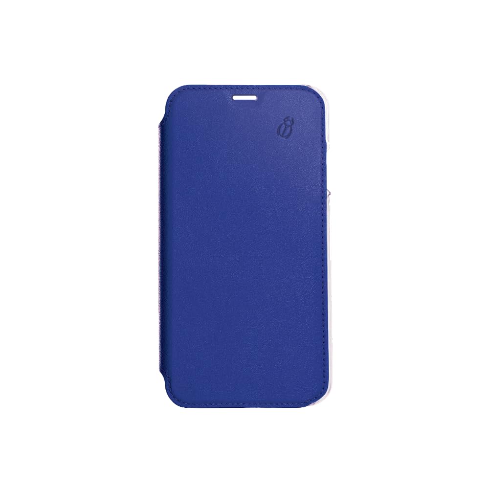 BEETLECASE Folio iPhone X XS étui en cuir camel avec dos transparent - 2