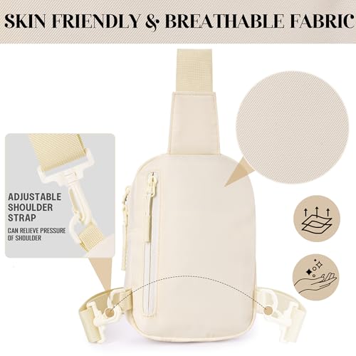 JIPIMON Small RFID Crossbody Bags for Women, Anti Theft Travel Mini Sling Bag RFID Blocking Chest Bag - Thumbnail 6