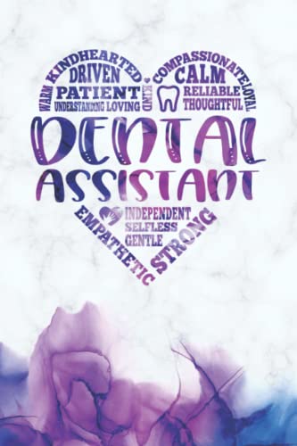 Dental Assistant Appreciation Gift for Women or Men - a Blank Lined Journal with Heart Subway Art Words. A Perfect Dental Assistant Gift For a ... Dental Assistant Accessories For the Office
