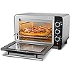 15L Mini Oven Temperatuur Instelbaar 100-230 ℃ en 60 Minuten Timing 3 Temperatuurregeling Methoden Dubbele bakpositie Gehard glazen deur met fornuis licht en accessoires 1200W Commodit FWEOOFN