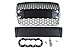 V-MAXZONE M-4412 GRILLE SPORT AVANT A6 C6 RS-STYLE CHROME-BLACK 2004-2009