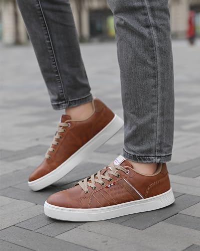 ARRIGO BELLO Herren Freizeitschuhe Schuhe Sneakers Wanderschuhe Leders Laufschuhe Leichtgewicht Outdoor Gemütlich Trainers Größe 41-46 – Bild 4