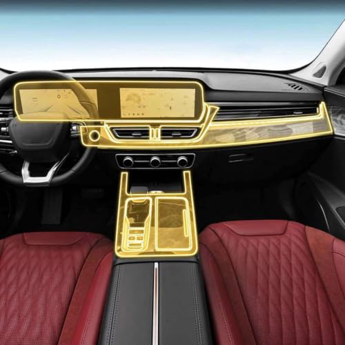 Película protectora de TPU para interior de coche FAW Hongqi HS5 2023 2024 2025, pegatina consola