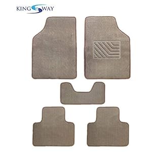 Kingsway Carpet Style Anti Slip Car Floor Foot Tray Mats Universal Use for Renault Captur, Model Year : 2017 Onwards…