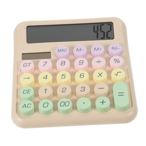 Calculadora de escritorio pequeña y mesa antideslizante de colores para estudiantes