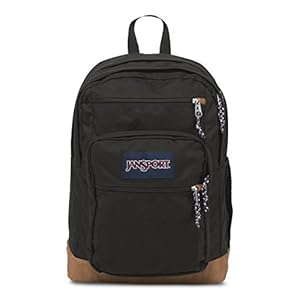 JanSport Cool Backpack, with 15-inch Laptop Sleeve, Black – Large Computer Bag Rucksack with 2 Compartments, Ergonomic Straps