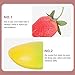 COHEALI Banana Shaker Artificial Fruit 2 Pcs Faux Fruit Decor Simulation Fruit Shaker Instruments Fruit Shaped Percussion Instruments Educational Maracas 17x5cm Mango Strawberry Musical Maraca Rattles