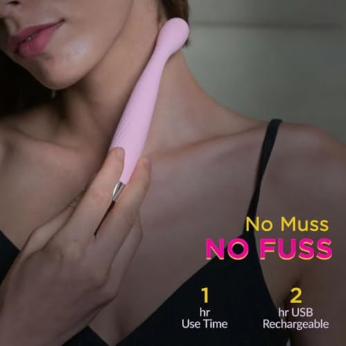 Image of HEEJ Premium Rechargeable Handheld Massager | Personal Care Device | Percussion Massage | Multiple Speed Modes | Ergonomic Design | Portable & Lightweight | Elegant Pink Finish