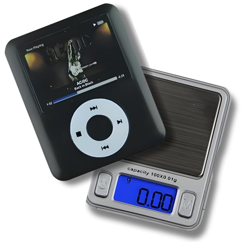 Balance de poche électronique numérique 0.01-100g avec écran LCD et design MP3 élégant