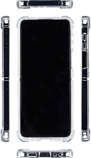 Skinit Clear Phone Case Compatible with Galaxy Z Flip5 5G - Officially Licensed DC Comics Batman Movie 1989 Logo Design