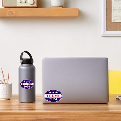Azquest Trump 2024 President Donald Trump Sticker 3.5"x5.5" Vinyl Bumper Sticker Decal for Political Friends, Car Truck Window Refrigerator Laptop Car Magnet and Any Smooth Surface - Image 2
