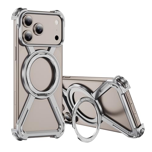 Funda iPhone 17 Pro Max compatible con MagSafe carcasa anti caídas de grado militar con soporte