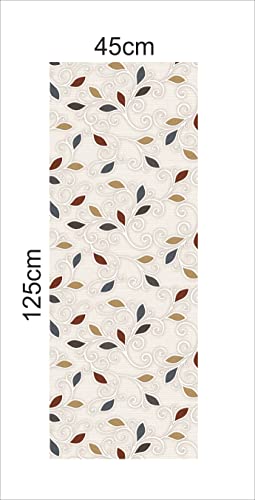 Image of CABANA HOMES Wall Stickers Botanical DIY Leaves Wallpaper for Home Decor (45 x 125 cm, 1 Roll) (6 sq. ft) Decorative Self Adhesive Decal Bedroom Living Room Wardrobe, Light Yellow