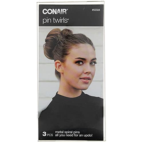 Conair Pin Twirls Firm Hold Metal Pins, 3 Ct, 2 Pk #TOP3