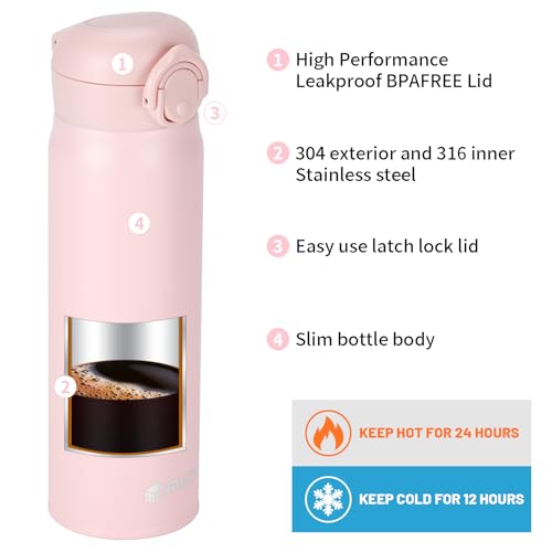 Mucr 17 Oz / 500 Ml Insulated Water Bottle thumb #3