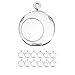 WGV 12 Pack 2.35" Glass Hanging Terrarium / Ornament (With WGV Glass Cloth)
