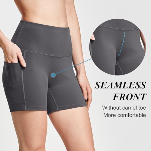 Image of baleaf Women's 8 inch / 5 inch / 3 inch Biker Shorts High Waist Yoga Workout Gym Running Volleyball Spandex Shorts with Pockets