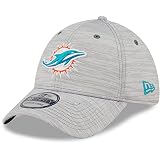 New Era - NFL Miami Dolphins 2022 Training Camp Coach 39Thirty Stretch Cap Farbe Grau, Größe S-M