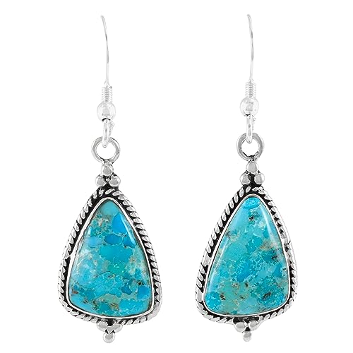 925 Sterling Silver Earrings Genuine Gemstones Drop Dangles
