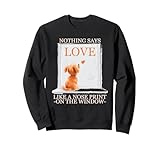 Love Nose Print Window Kind Funny Dog Dog Humor