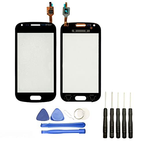 Visiodirect® Vitre écran Tactile Compatible avec Samsung Galaxy Trend Duos S7560 S7562 Noir+ Kit Outils