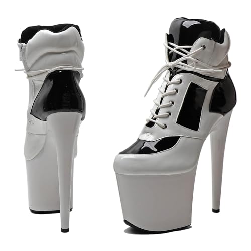 WUXIN H&P Women's 8 in Pole Dance Boot Shoes Heels,8 in Exotic Stiletto Pole Dance Boot Shoes Platform,8 in Stiletto Platform Pole Dancing Shoes Ankle Boots Heels 20 cm2