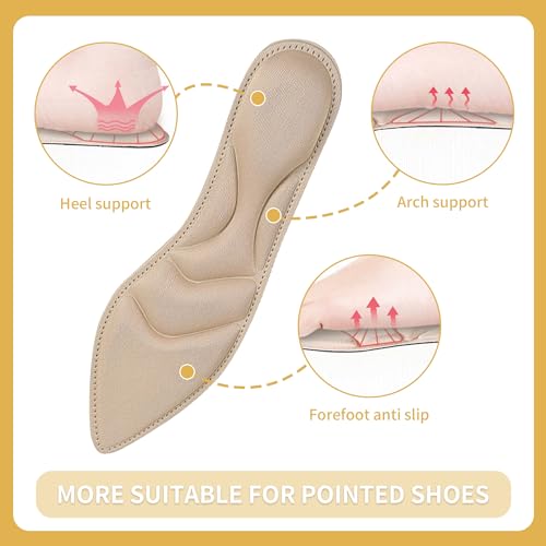Plantillas para tacones altos para mujer, 2 pares miniatura 3