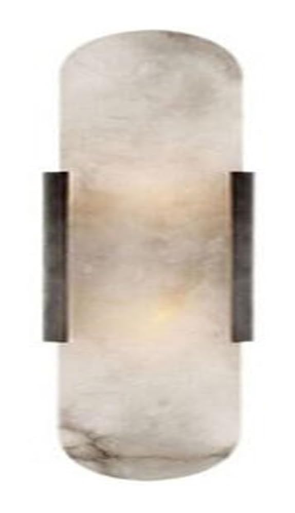 HXYSXHJUO Gold Modern Alabaster Wall Lamp Natural Marble Lighting Sconce Indoor Vanity Lantern for Bedroom Bedside Living Room Study Corridor Entryway Restaurant(Black,19.7in)