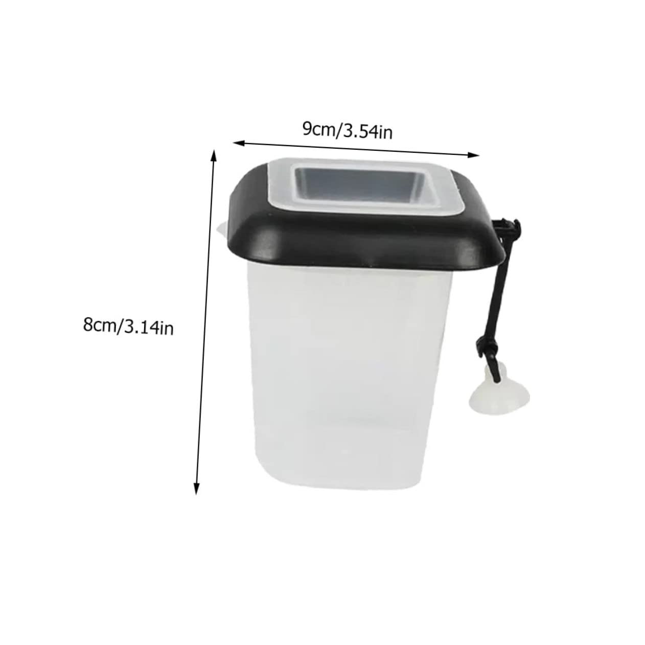 HAPINARY Fish Feeding Tool 2pcs Red Worm Feeder Cups for Aquarium No Food Spillage