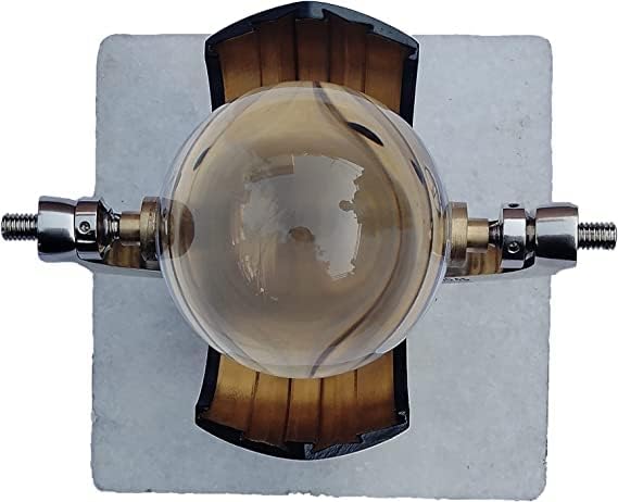 Sana Nautical Sun Shine Recorder Optical, Campbell-Stokes Recorder Complete with One Year Chart Strips and Wooden Box, Vintage Style Glass Sphere Ball