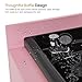 BarberPub Barber Storage Shampoo Station, Spa Textured Embossed Cabinet with Shampoo bowl & Drawers, Hair Salon Sink Backwash Equipment 7131 (Pink)