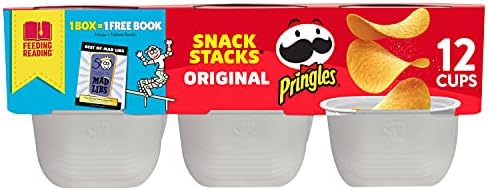 Pringles, Potato Crisps Chips, Original, Snack Stacks, 8oz Tray (12 Count)