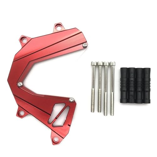 Protection de chaîne pignon avant moto Z800 2013 2015 cache carter alu rouge CFCKHPTHAZ