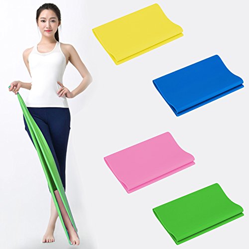 Excellent112 Hohe Elastizität Tension Band, Latex Dehnungsband, 120 cm Fitness Pull Band für Yoga, Pilates oder Verletzungen Rehabilitation Cover
