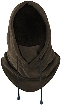 Balaclava Heavyweight Fleece Cold Weather Face Neck Mask (Brown)
