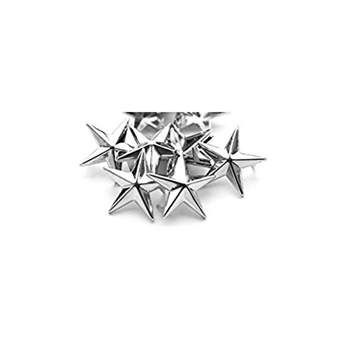 50 Pcs Diy Metal Star Studs Claw Nailhead Punk Rivets (10Mm, Silver) #TOP6