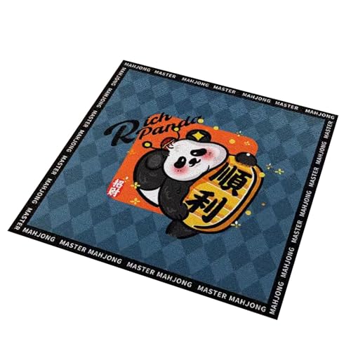 Square Short Plush Mahjong Table Mat miniatura 1