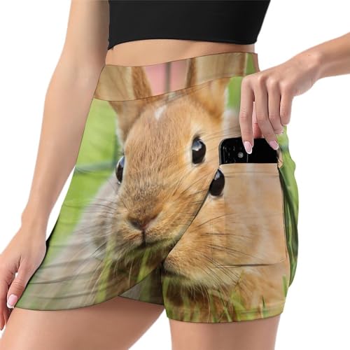 Jupe de tennis pour femme avec short intégré et poche fonctionnelle sport